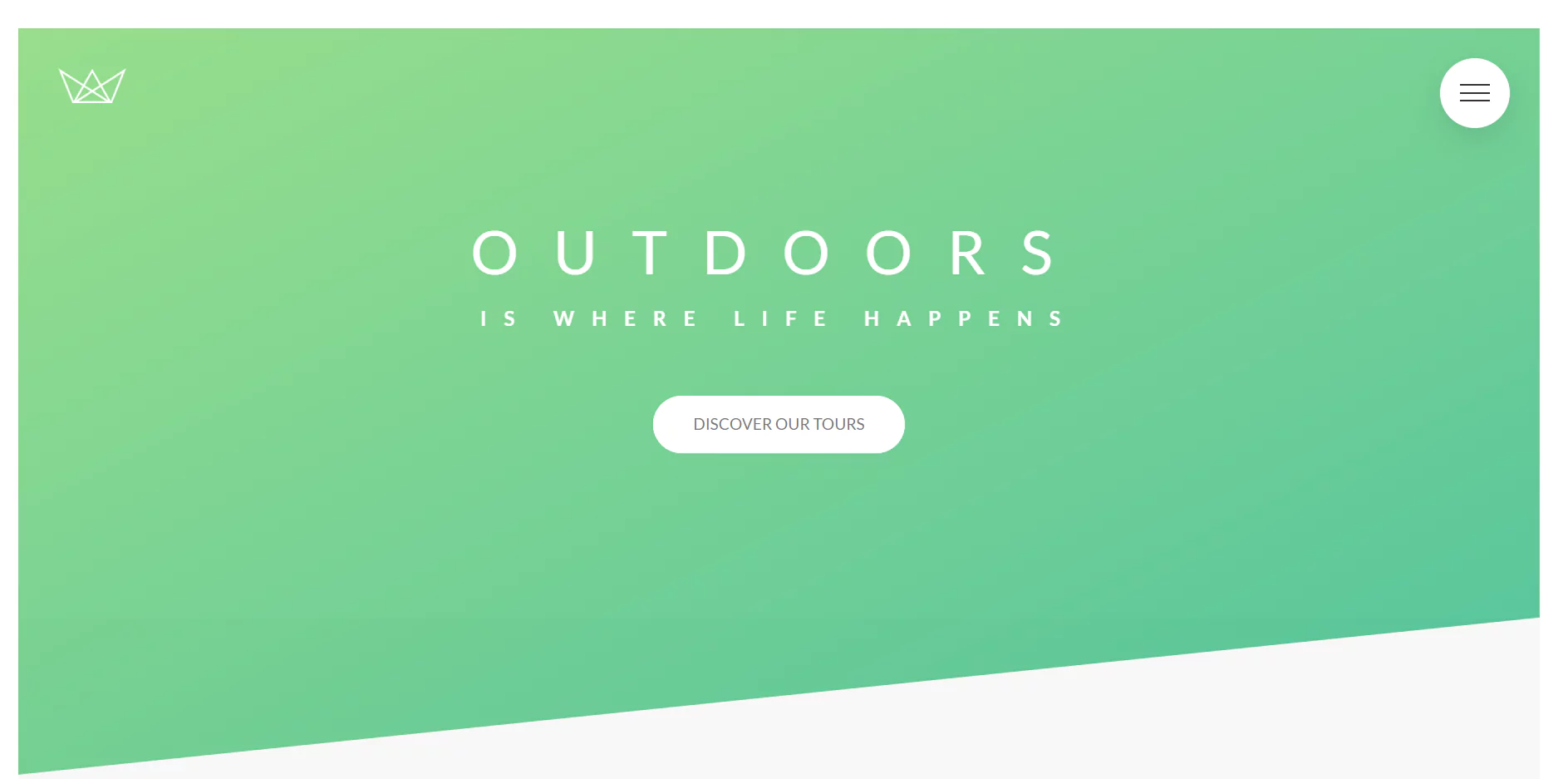 Capture d'écran du projet Natours